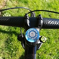 Vista 2 de Cubierta superior para auriculares de bicicleta, tapa superior de aleación de aluminio, cubierta de tubo superior, tapa de botella de cerveza