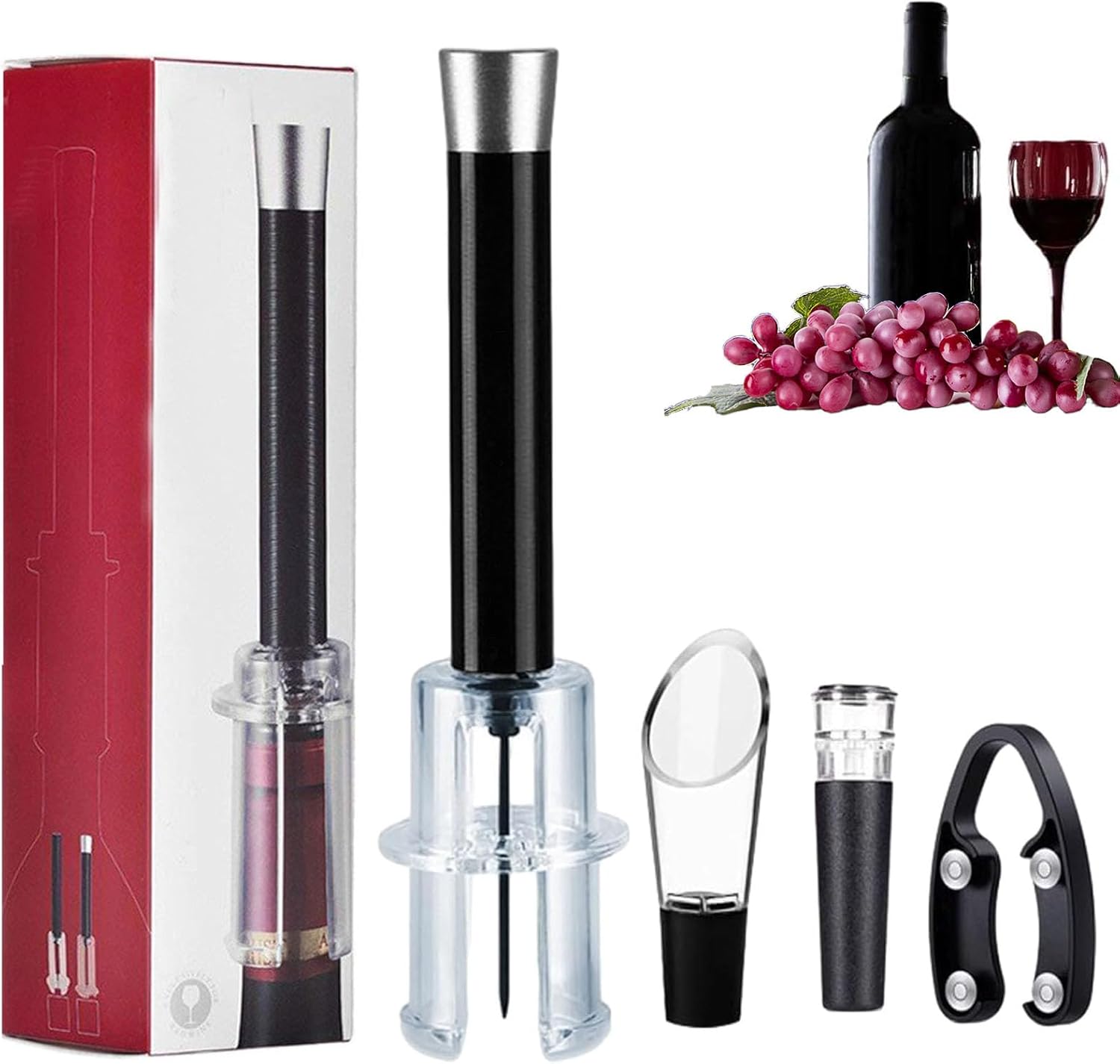 Wino On The Go Wine Opening Set, Air Pressure Pump Wine Bottle Opener