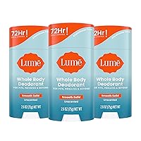 Vista 17 de Lume Desodorante para Todo el Cuerpo - Barra Sólida Suave - Control de Olor por 72 Horas - Sin Aluminio, Sin Bicarbonato de Sodio y Seguro