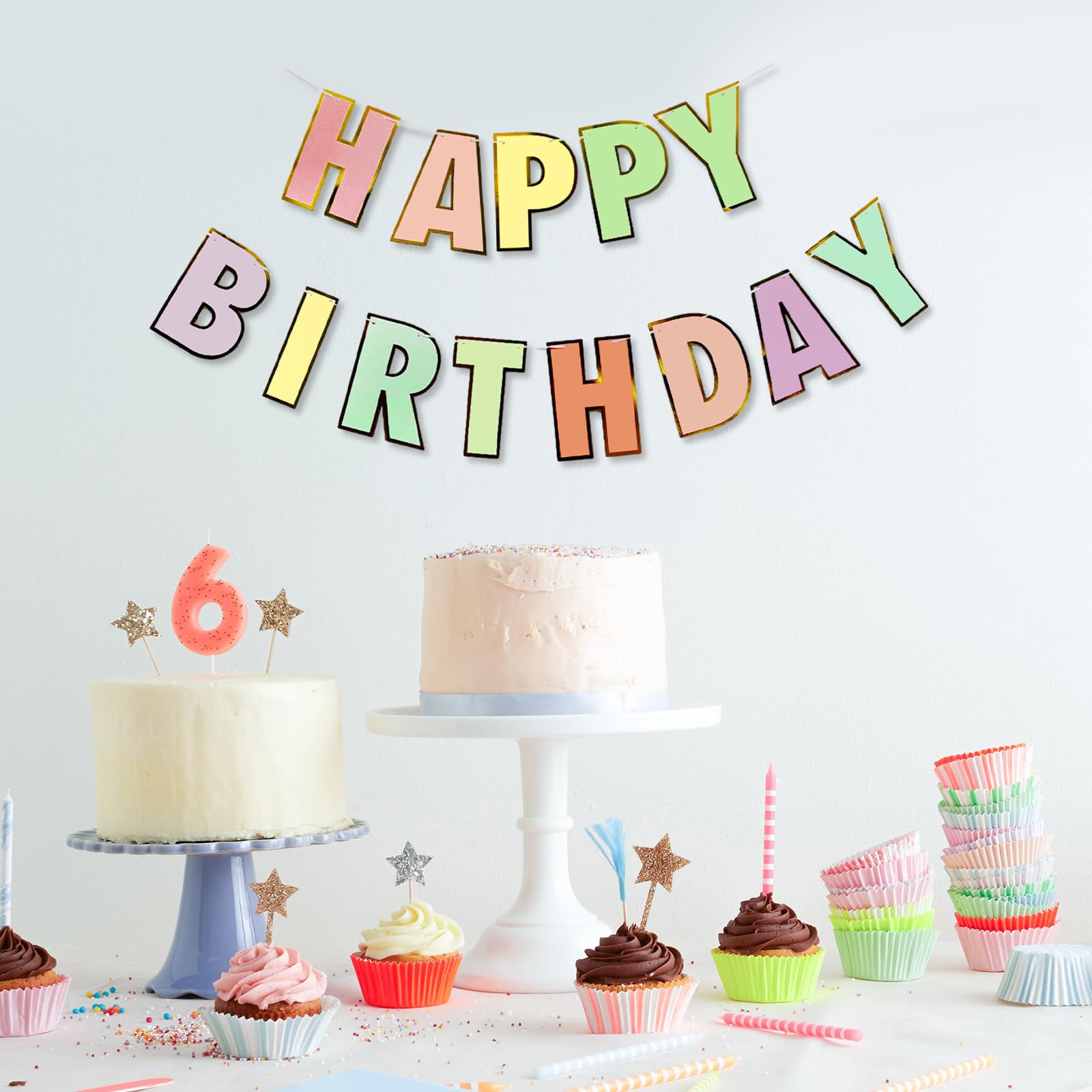 Personalisiertes Happy Birthday Banner Mit Namen & Alter – 91x30 Cm, Vinyl, Für Geburtstagsdeko
