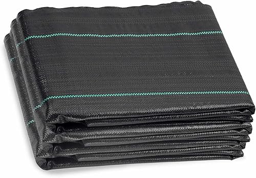 Tela de paisaje de 6 pies x 50 pies, tela de paisaje resistente de alta calidad de 3.2 onzas, barrera de malezas, bloque de malezas, alfombrilla de