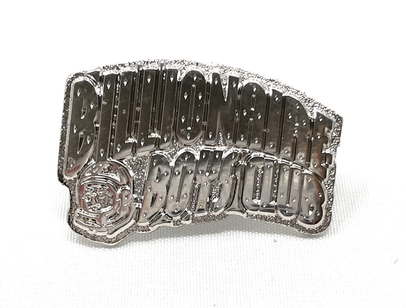 Billionaire Boys ClubPins Clothing Accessories BB Arch Logo Tin Box in Silver with 4 BBC Pins for BBC Jacket, Tees, Pants, Shirts or just for your backpack