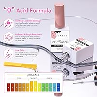 Vista 5 de Makartt Juego de deshidratador e imprimación de uñas: preparación de uñas seca al aire libre de ácido, deshidrata y sin hema, profesional de larga