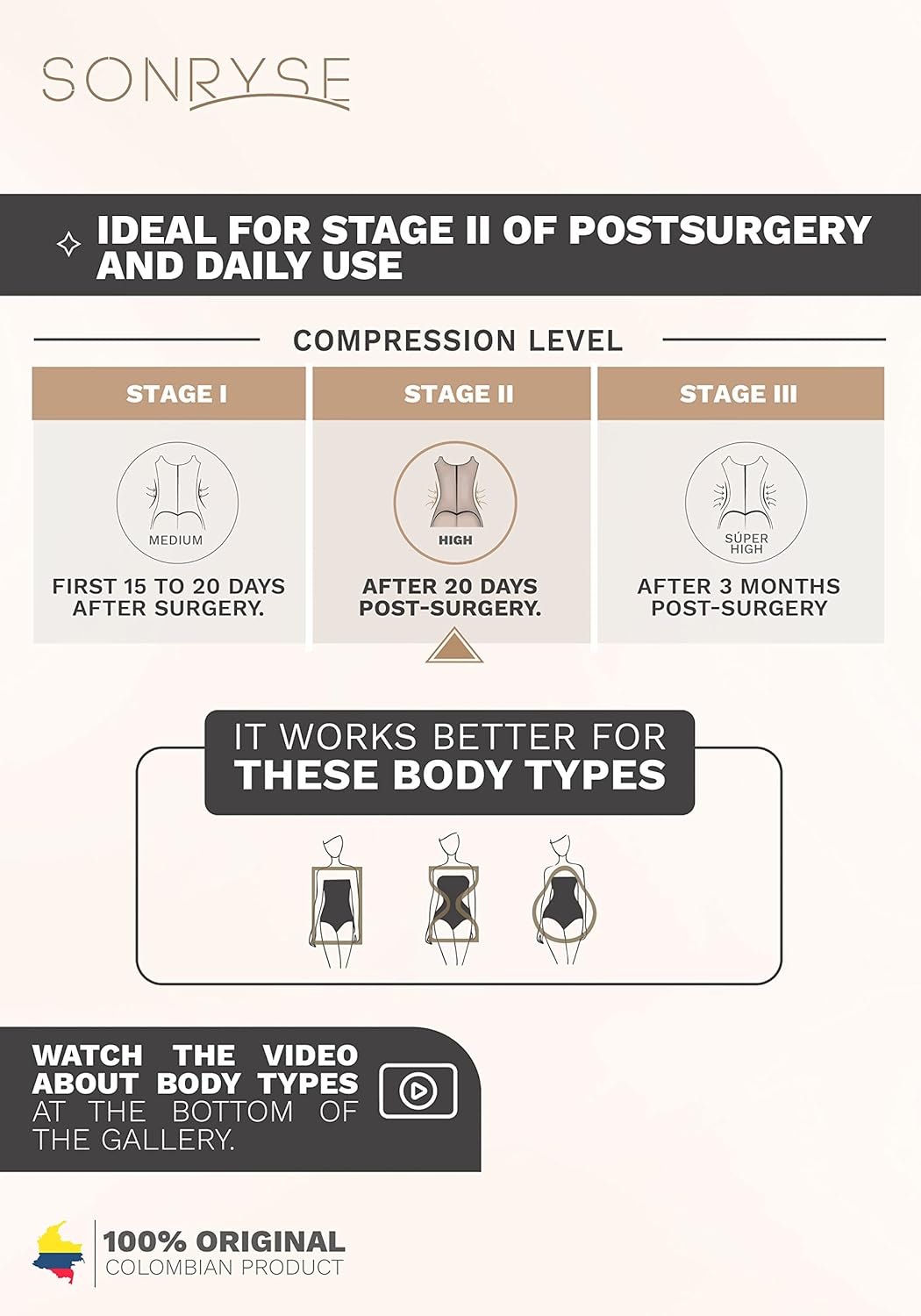 Sonryse 048BF Fajas Post Surgery Compression Colombian Girdles-Reducing and Shaping for Women - Image 6