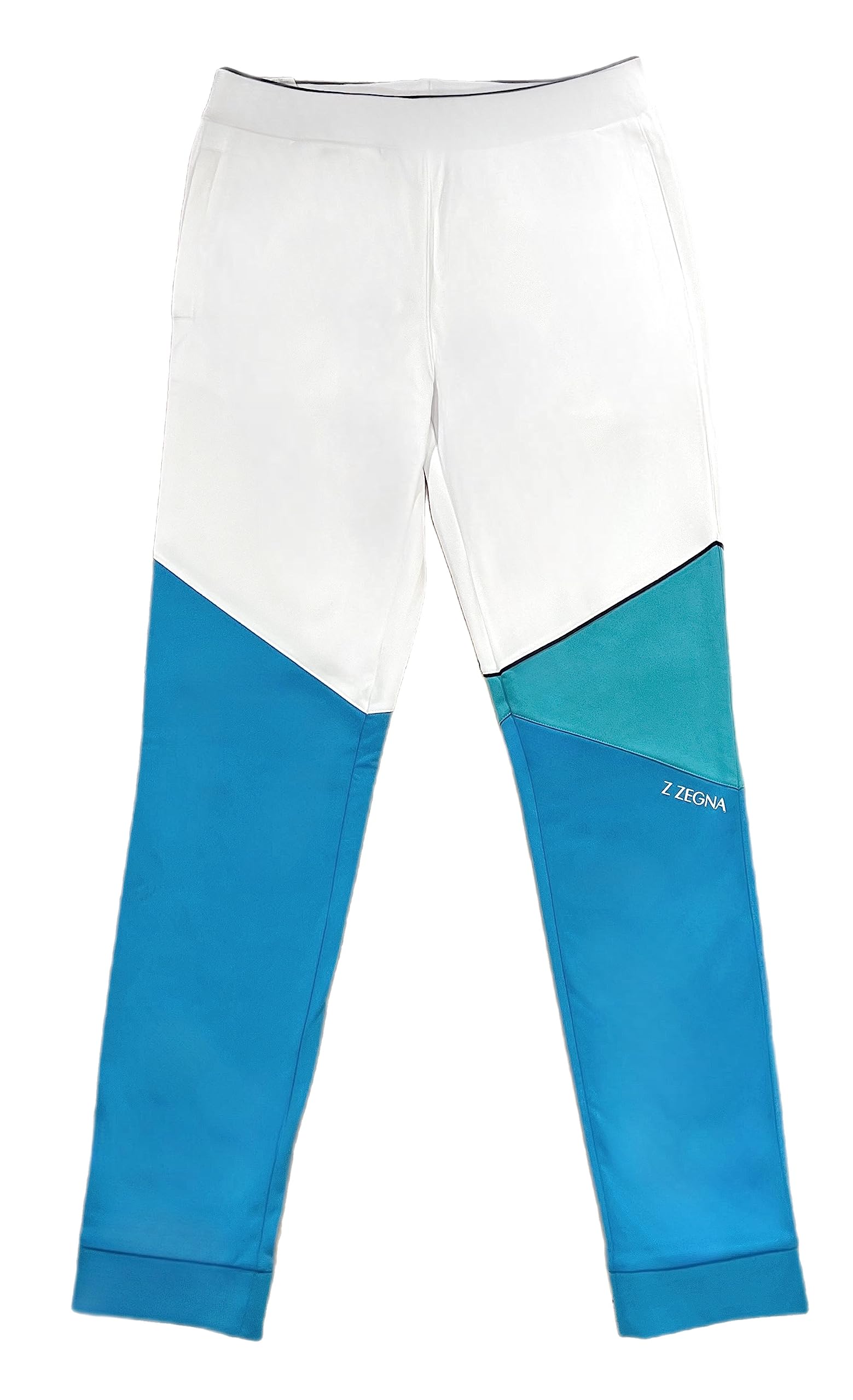 Z Ermenegildo Men's Color Block Patchwork Slim Track Pants