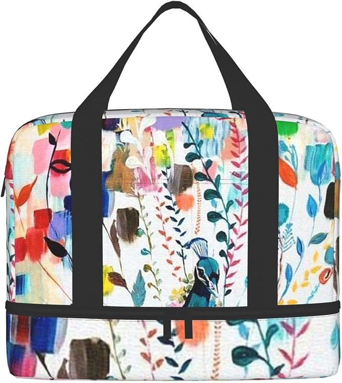 Amazon デザイン名プリントコンパートメントスポーツバッグ スポーツジムバッグ メンズおよびレディースジムバッグ Qobastcn シューズ バッグ