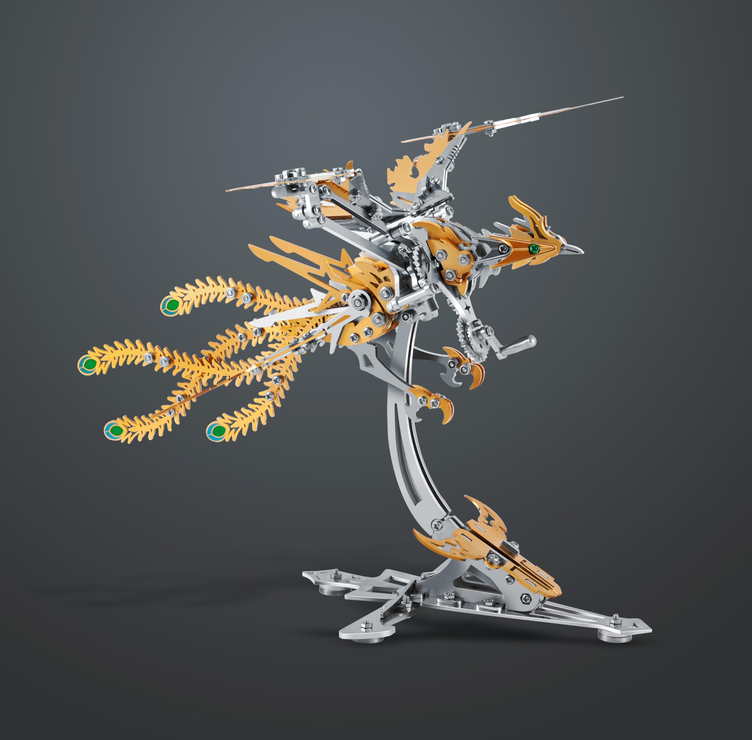 Epic Legend Metal 3D Puzzle for Adults -Rising Phoenix Rise from The Ashes: The Eternal Phoenix Metal Puzzle I Inspired by The Spirit of Rebuilding of