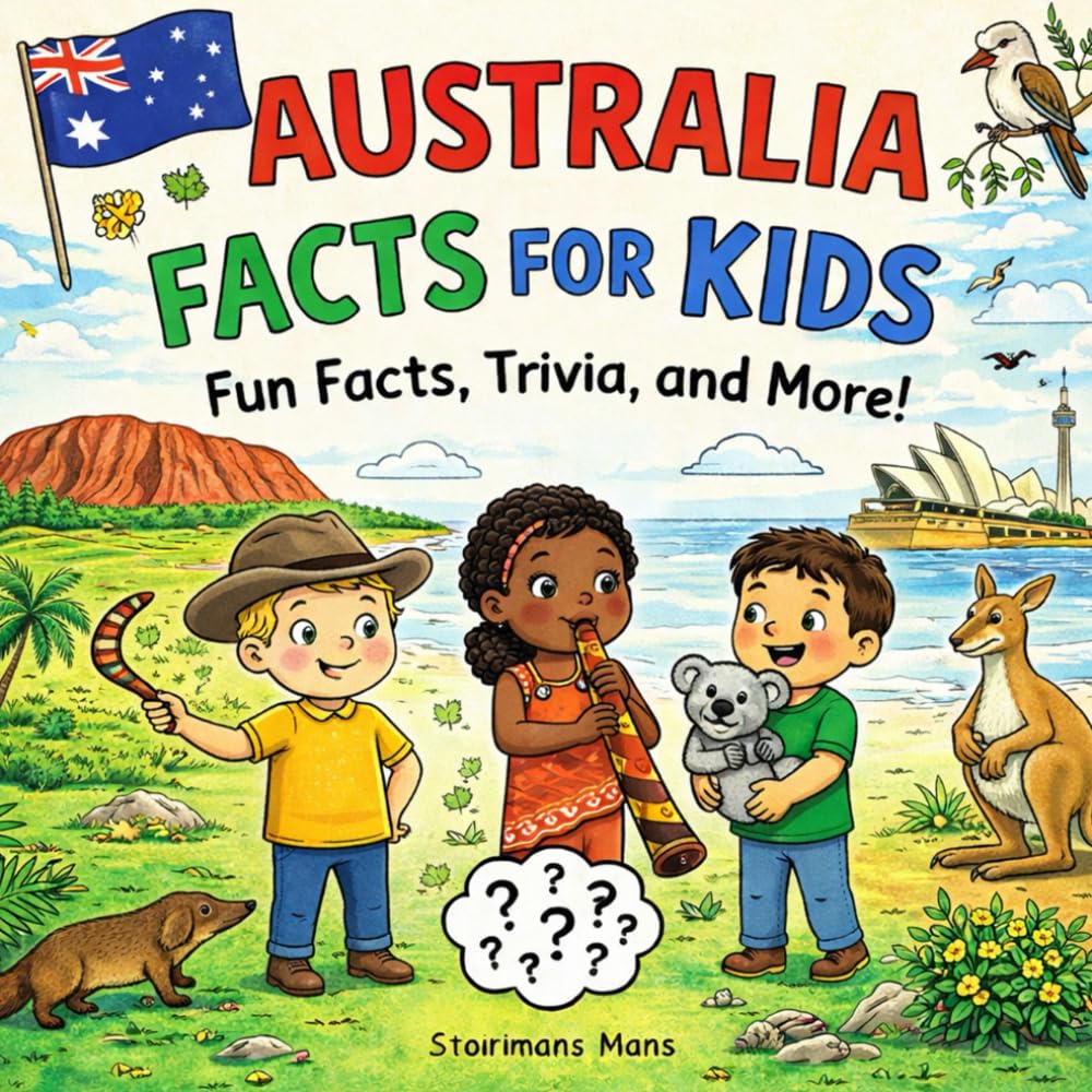 Australia Facts for Kids 5–10: A Simple Guide about Animals, Landmarks, Culture, and Aussie Life