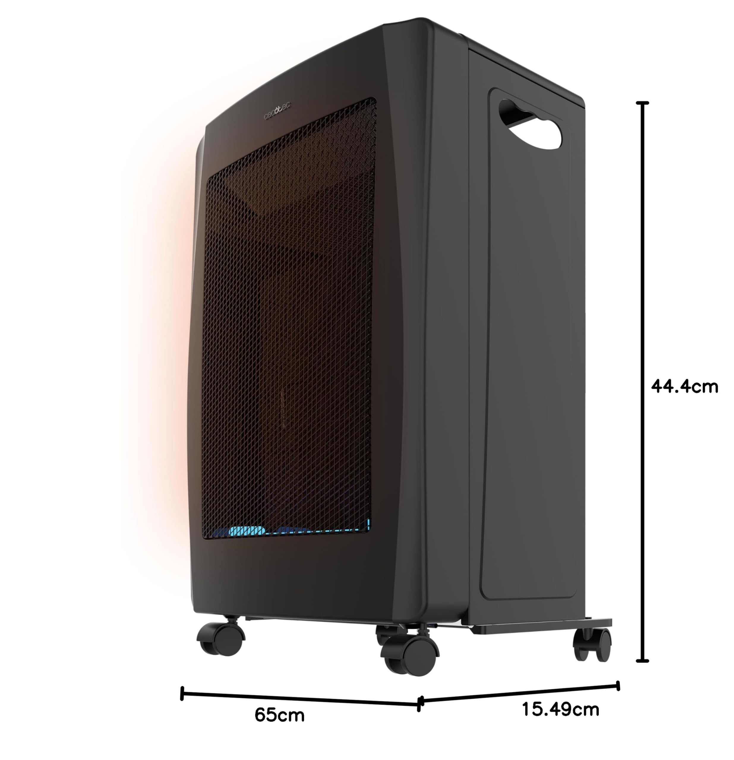 Cecotec Poêle à Gaz à Flamme Bleue Pliable ReadyWarm 4200 BlueFlame Foldable. 4200 W, 2 Niveaux de Puissance, Allumage Piézoélectrique et Triple Système de Sécurité, Bouteilles Jusqu'à 15 Kg