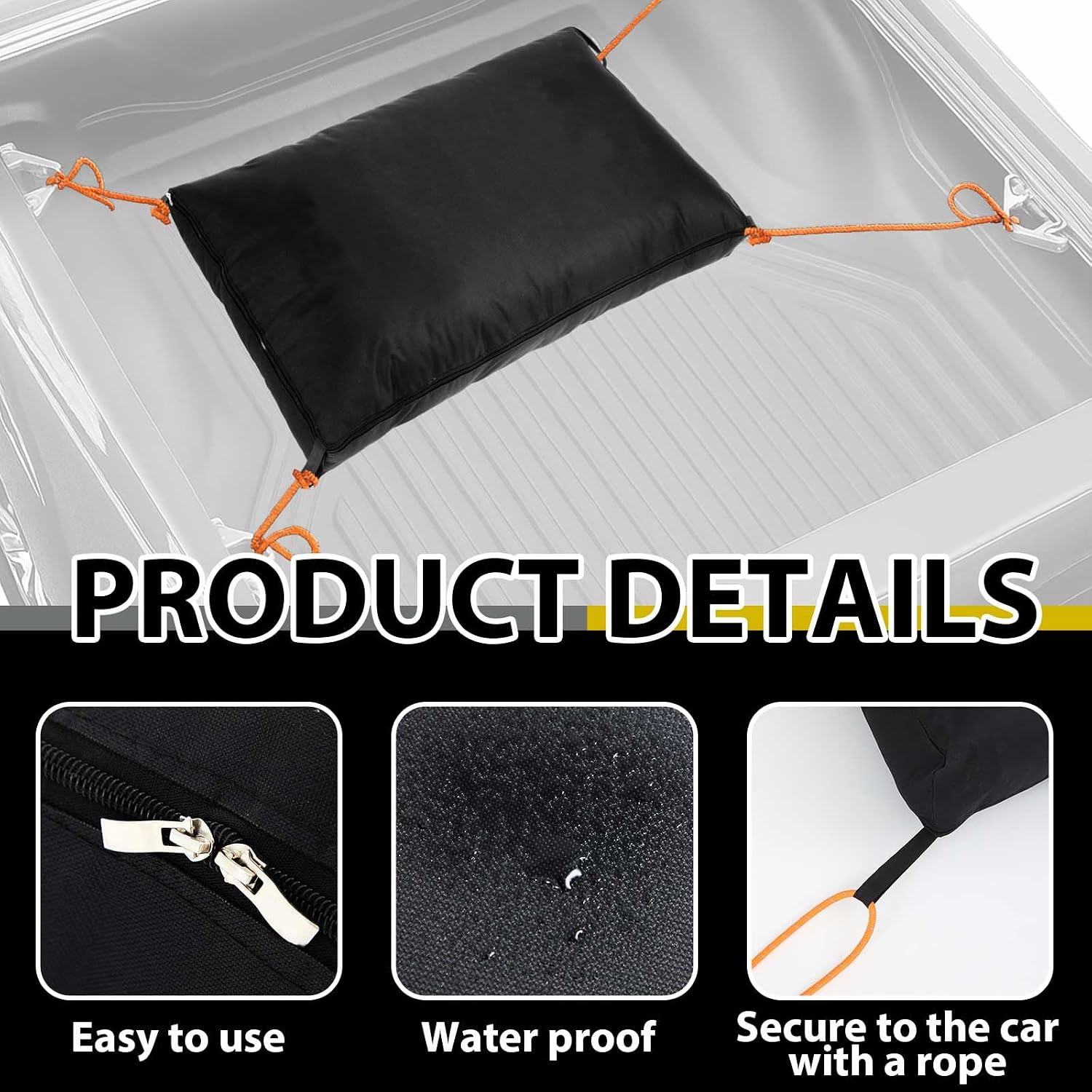 Pickup Truck Bed Weight Bag for Enhanced Traction Water Resistant Truck Traction Weight Sand Bag for Vibration Control, Add Sand to Improve Winter and off Road