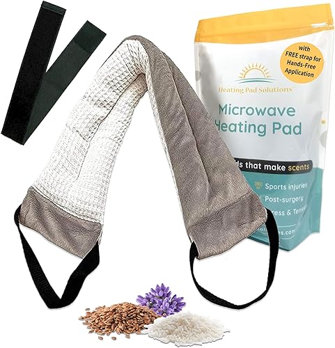 Vista 27 de Almohadillas térmicas para microondas para aliviar el dolor de cuello, dolor de espalda, alivio del dolor de hombro, almohadilla térmica