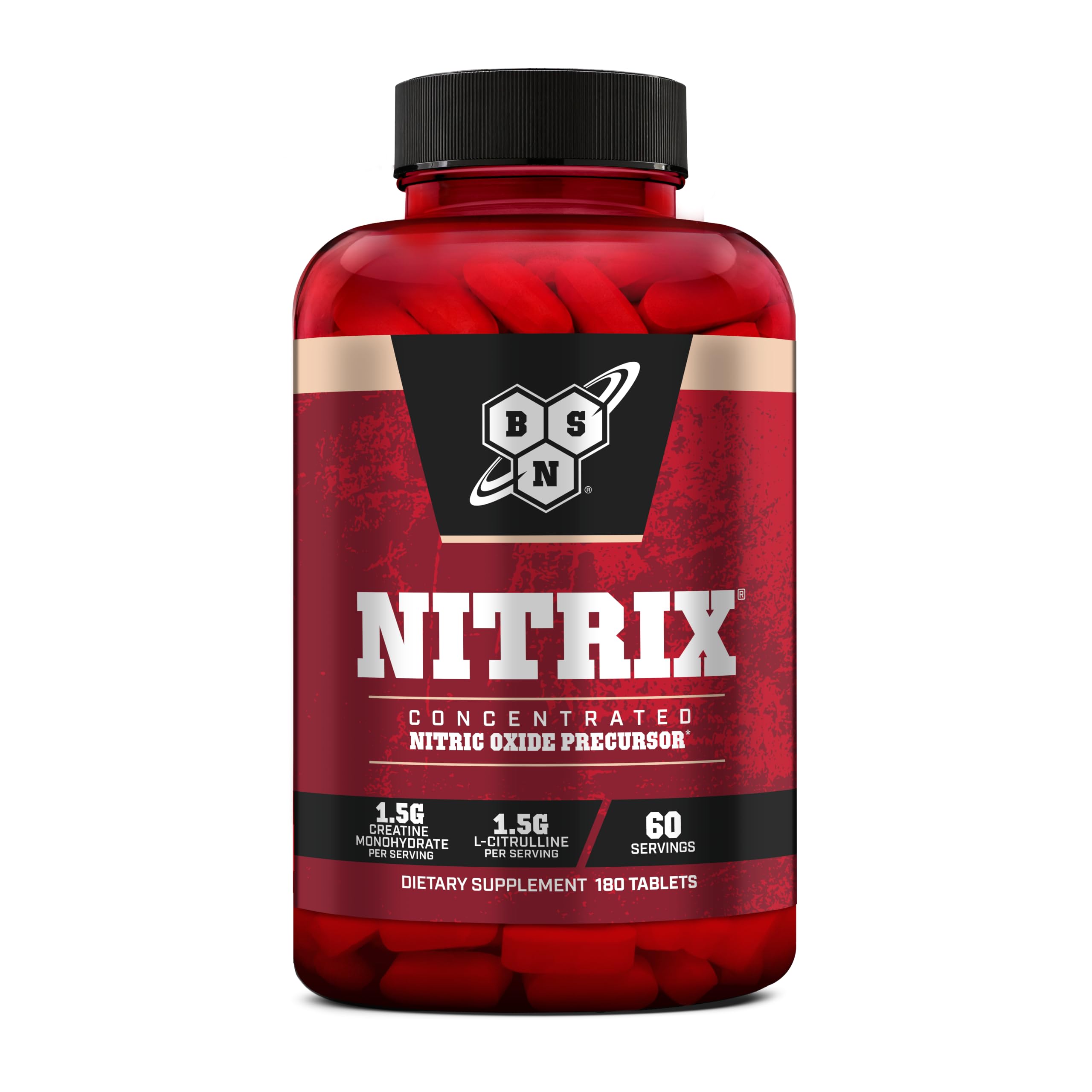 BSN Pré-treino com creatina e L-citrulina 3 g, 180 comprimidos