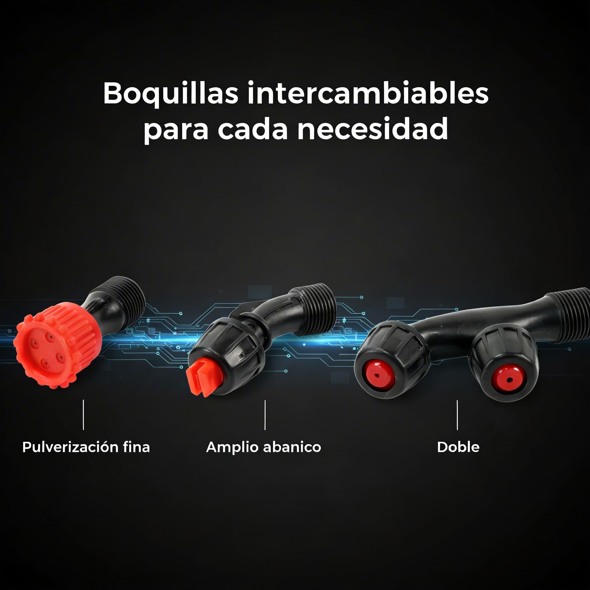 Pulverizador Mochila 16L Manual y a Batería 12V 8Ah para Jardín y Fumigación