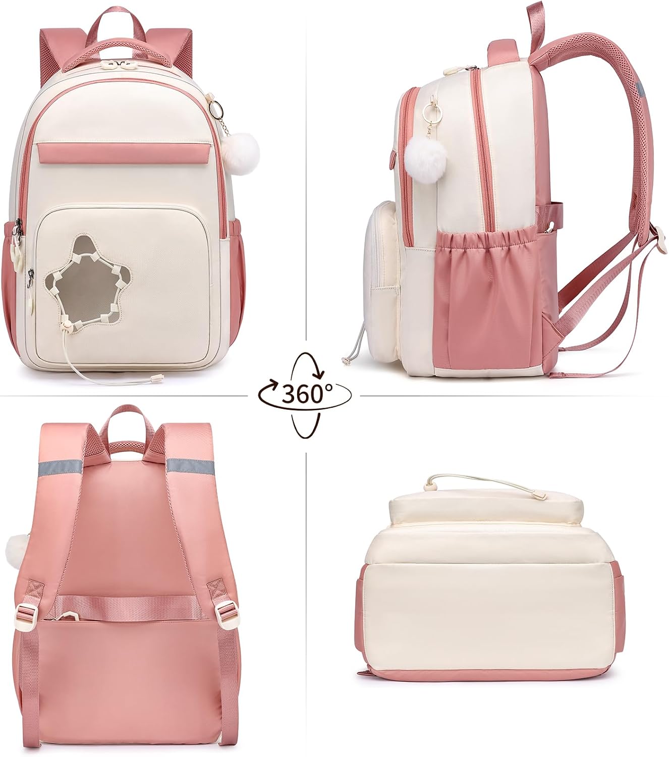 ZUBOND Backpack for Girls, Big Student School Laptop Backpack Teens, College High School Daypack for Women image 4