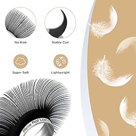 LASHVIEW Flat Eyelash Extension 0.15mm D Curl 11mm Ellipse Eyelash Extensions Eyelashes Lashes Extension Flat Lash Extension Salon Use Lashes Extensions Black False Lashes