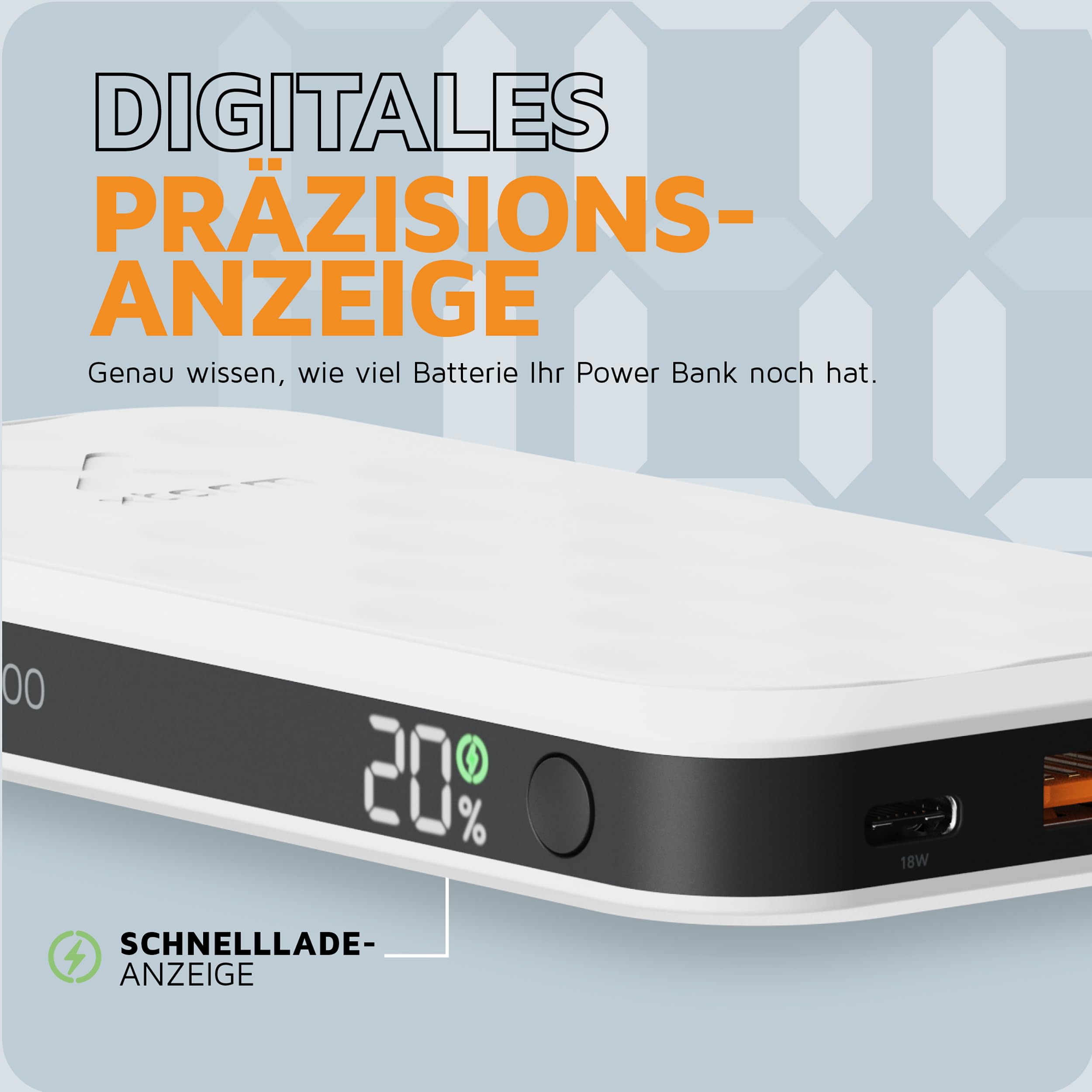 Xtorm Fuel Series 5 Power Bank 10000 mAh 20 W USB-C PD plastik z recyklingu GRS Premium Dusk White FS5100U