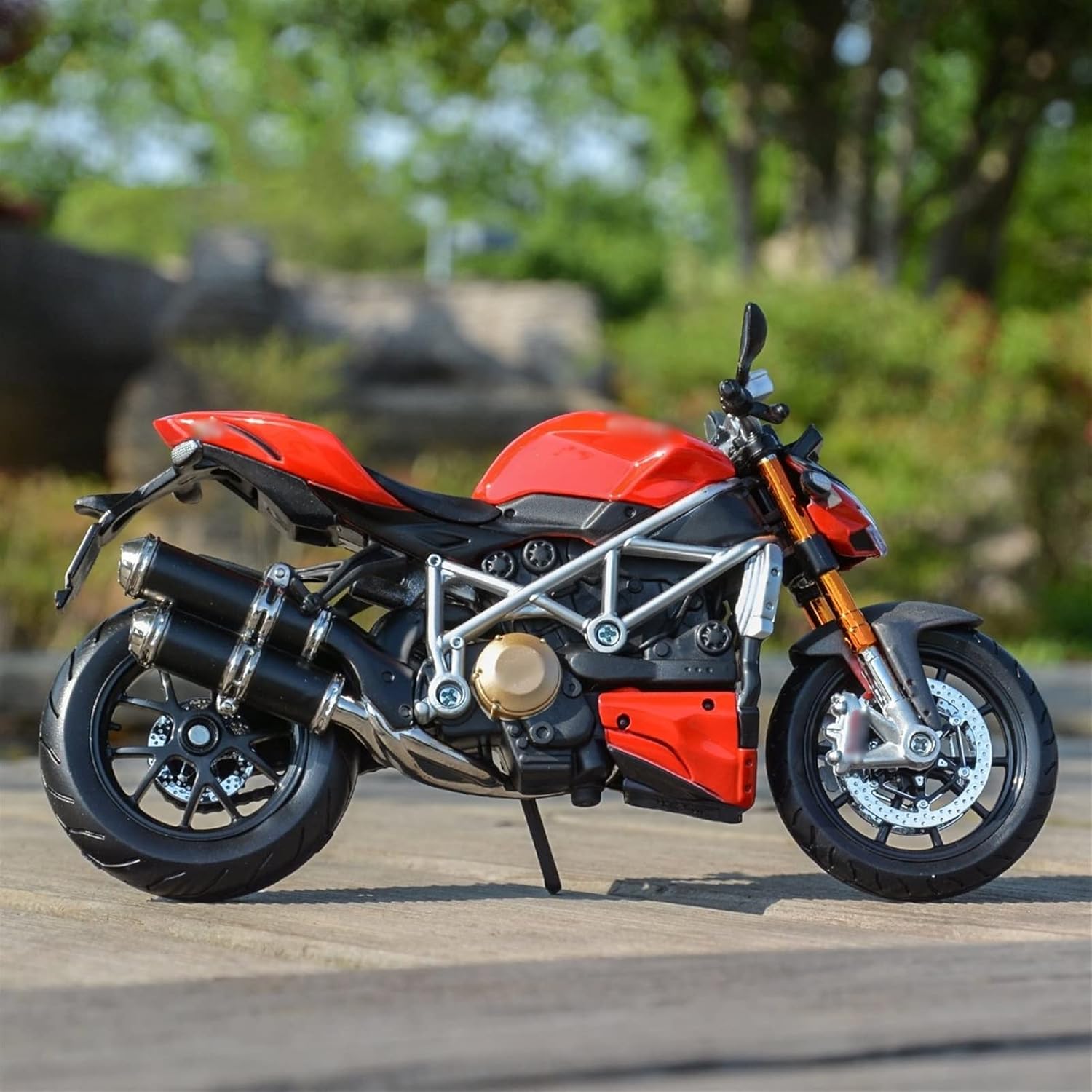 1/12レッドダイキャストビークルコレクタブルホビーモーターサイクル