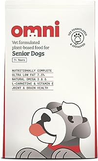 OMNI Hypoallergenic Dog Food for Senior Dogs 10kg - Protein-Rich Dry Kibble, Made in the UK with Natural Ingredients, Backed by Vets, Supported By Science, Dragons’ Den Winners