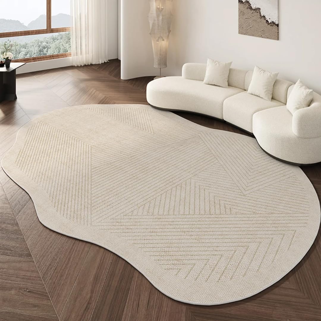 Tapis de chevet moelleux E 180x280 cm en peluche pour décoration de chambre