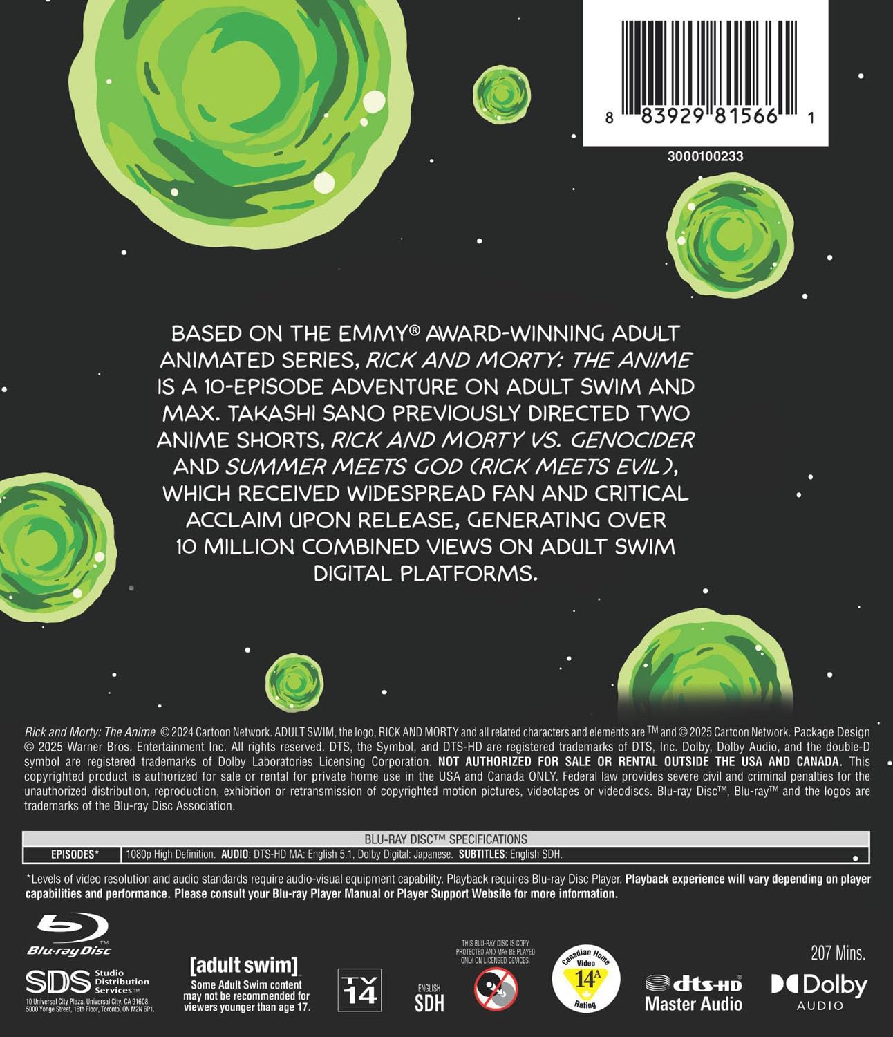 Rick and Morty: The Anime (Blu-Ray) image 3