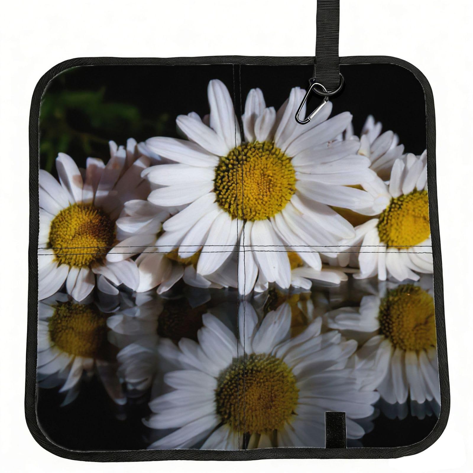 bghdfa Daisy Print Outdoor Sitting Mat Waterproof Oxford Cloth Seat Cushion Folding Foam Camping Seat For Picnic