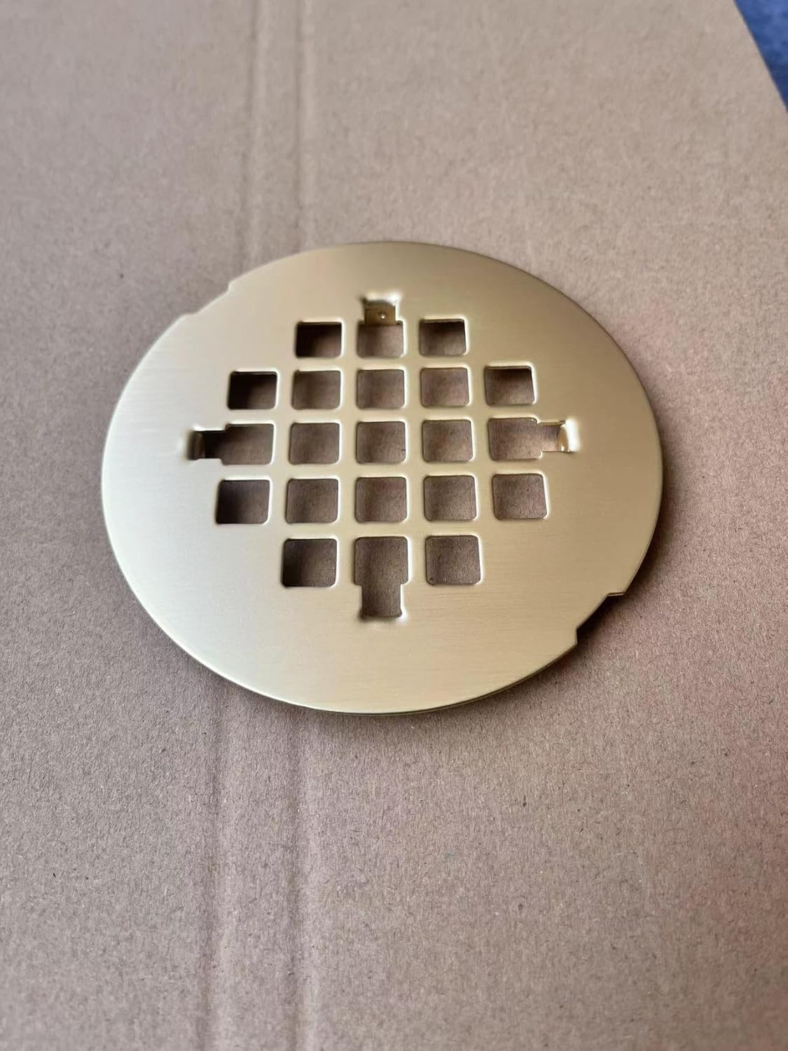 MUZISST 4-1/4 Inch OD Snap-in Round Shower Drain Cover, Shower Drain ...
