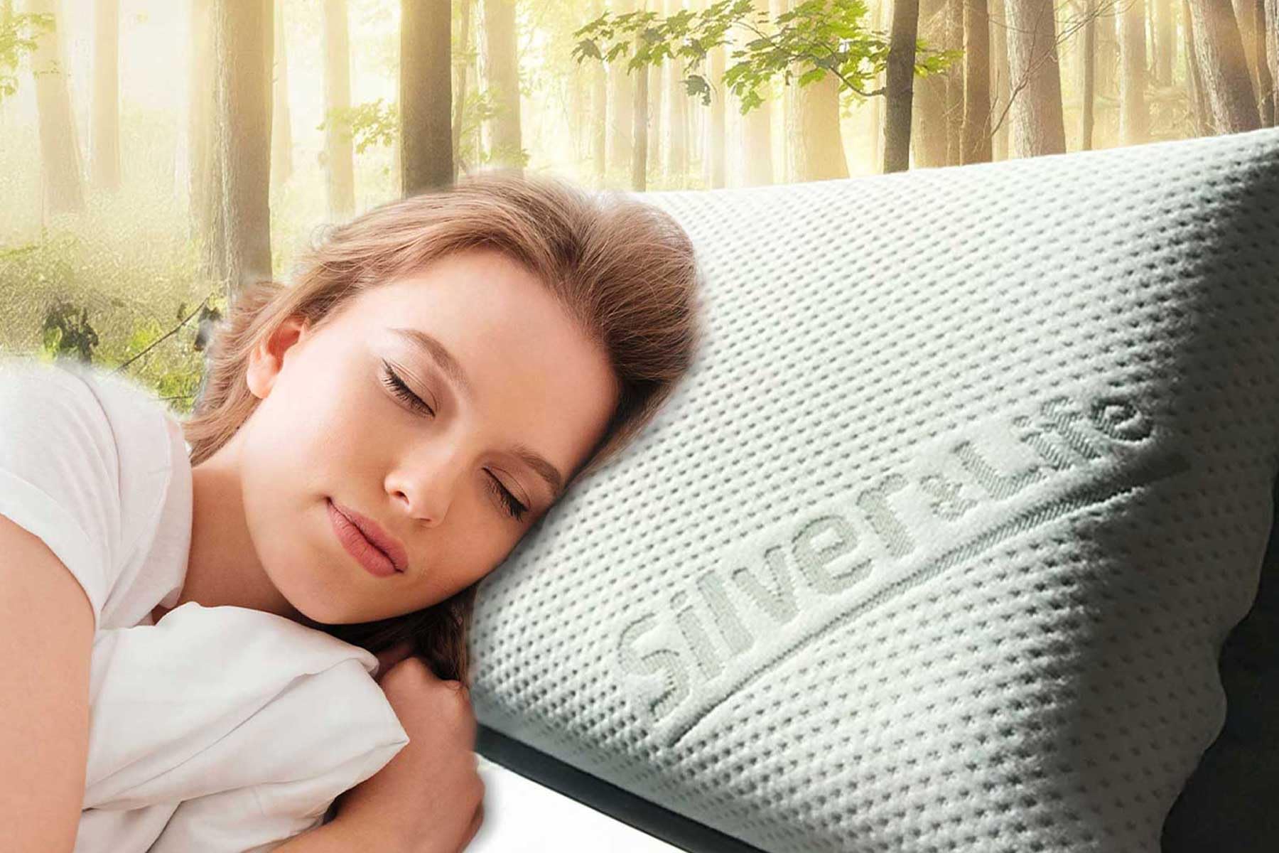 Orthopädisches Nackenstützkissen Silver Neck - viscoelastisches Kissen, Kopfkissen aus Memory Schaum mit Silver & Life-Bezug - 70x34cm - Höhe 12cm