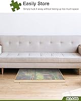 Vista 7 de ALL4JIG Tablero de rompecabezas giratorio de 1000 piezas con cajones de 22 x 30 pulgadas, mesa de rompecabezas de madera portátil para adultos