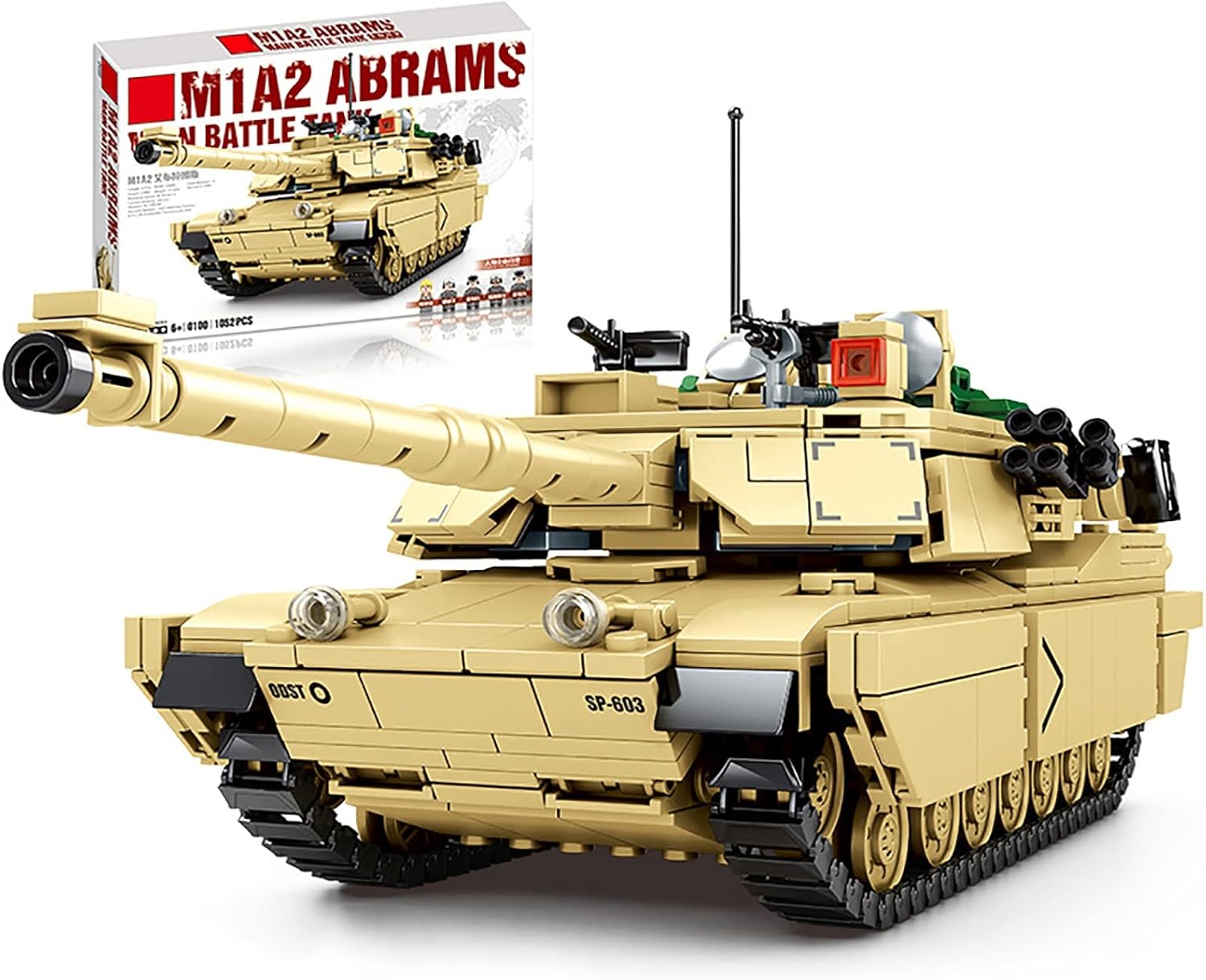 Amazon.co.jp 1052PCS Army Tank Building Blocks, WW2 Military M1A2 Tank