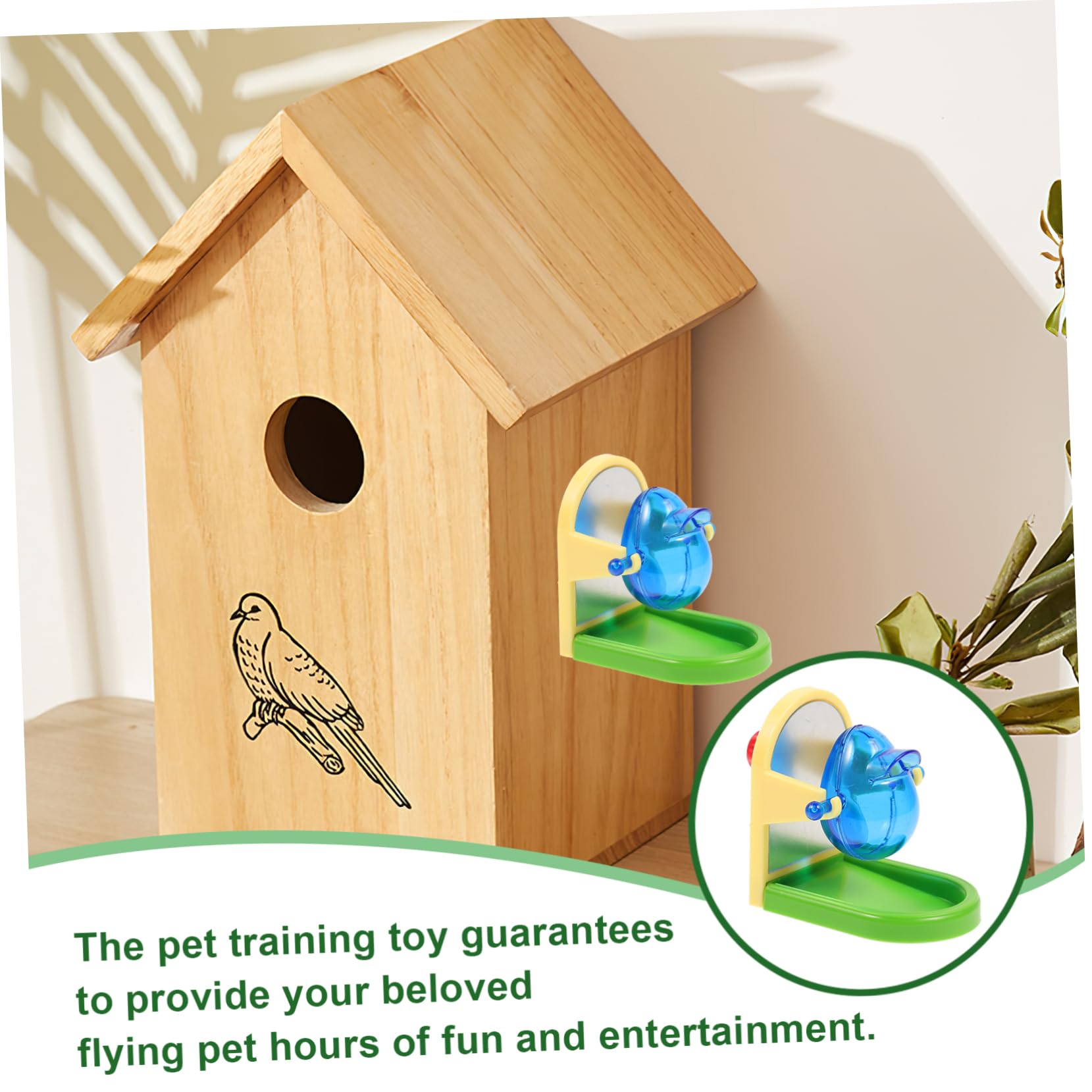 Juguete Estructura Simple de Entrenamiento para Loros y Pájaros Hecho de Metal y Plástico para Ejercicio y Entretenimiento en Mascotas