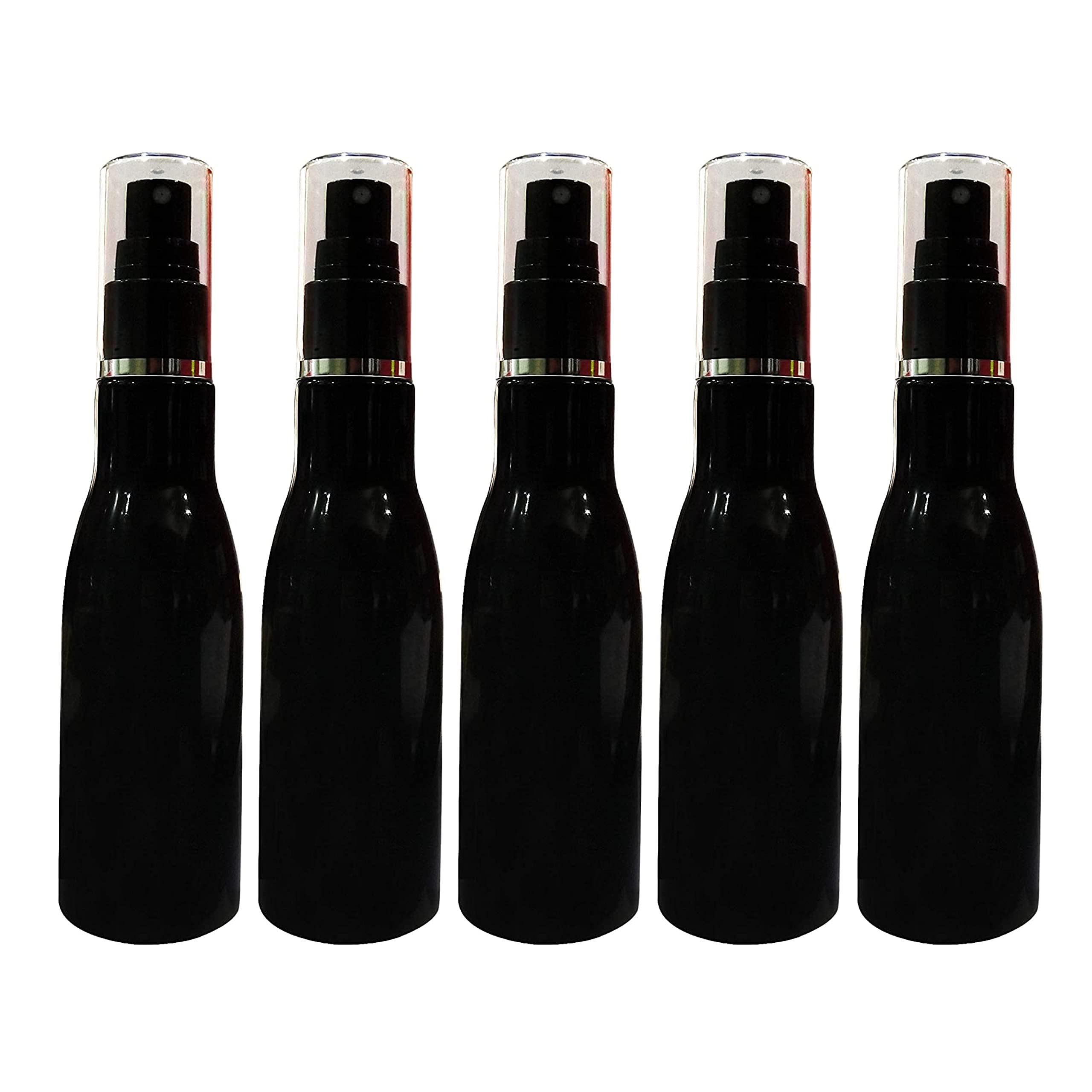 Zenvista 100ml Black Color Pet Bottle with Licotaine Spray Pump,Leak Resistant,Easy to Carry, (Pack of 5)-image-29