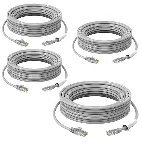 Cable Ethernet Cat6 de 100 pies, cable Ethernet Cat 6 para exteriores de 100 pies, impermeable, entierro directo, red LAN de alta velocidad en