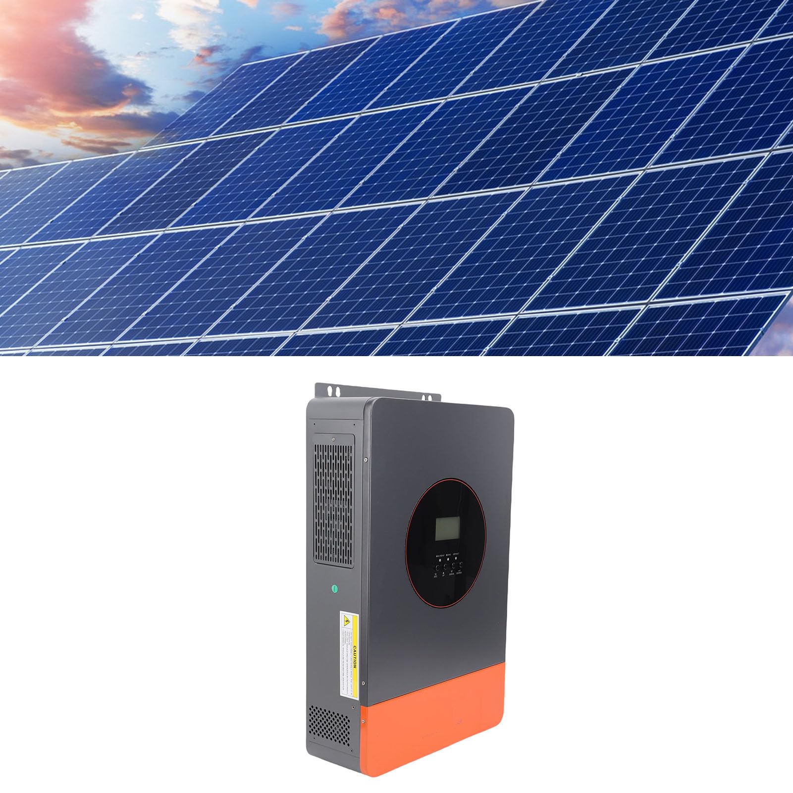 Inverter Solare Ibrido da 6500 W con Regolatore di Carica MPPT e Uscita a Onda Sinusoidale Pura per Uso Domestico - Lega di Alluminio