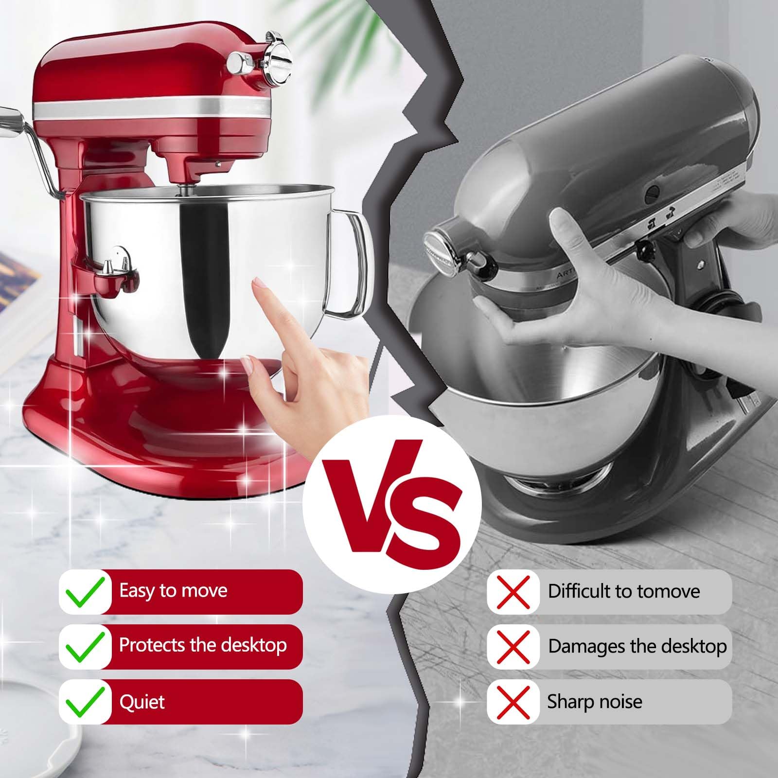 Protection Monsieur Cuisine Connect Qianly Aid Stand Mixer Blender Housse De Protection Anti-poussière Garder Propre Résistant Aux Taches Protecteur Matelassé Anti-empreintes Digitales Housse Mixeur