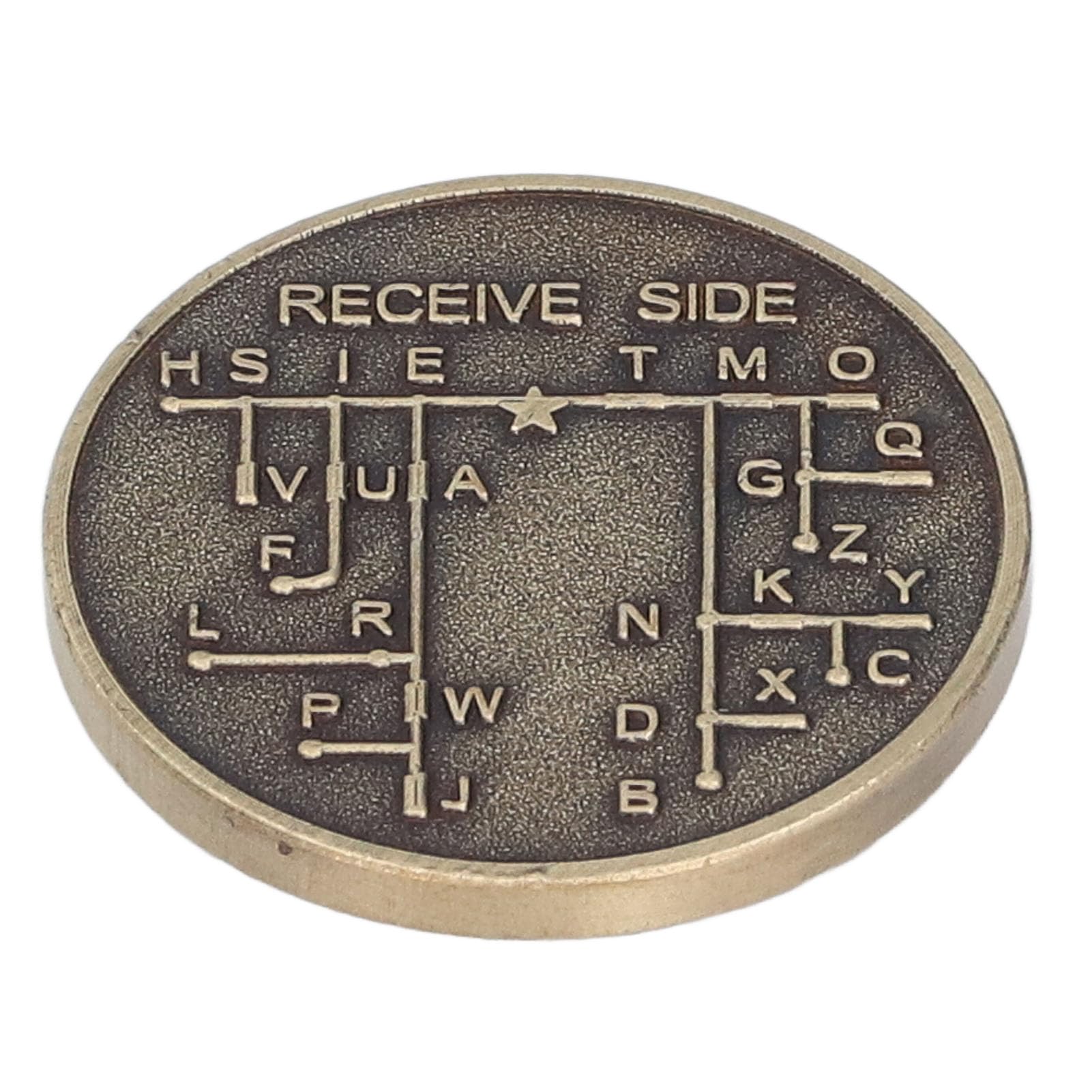 Generic CW Morse Code Monety Ocynkowane Miedziane Monety Pamiątkowe Brąz dla Amatorskich Szkoleniowej dla Początkujących dla Początkujących, Kod Kablowy Powiększanie Wiertarki