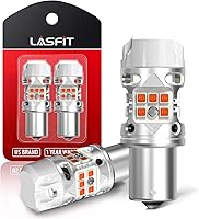 Vista 11 de LASFIT PWY24W Bombillas LED de señal de giro PW24W Resistencia integrada Canbus sin errores, extremadamente brillante, intermitente ámbar/amarillo