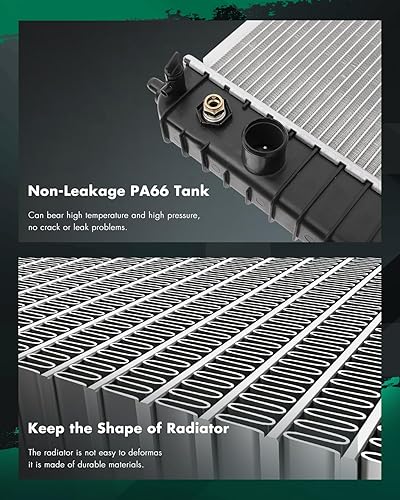 Vista 138 de SCITOO Radiador 2839 apto para Jeep 2006-2010 para Jeep para Commander 3.7L 2005-2010 para Jeep para Grand Cherokee 3.7L 2005-2009 para Jeep