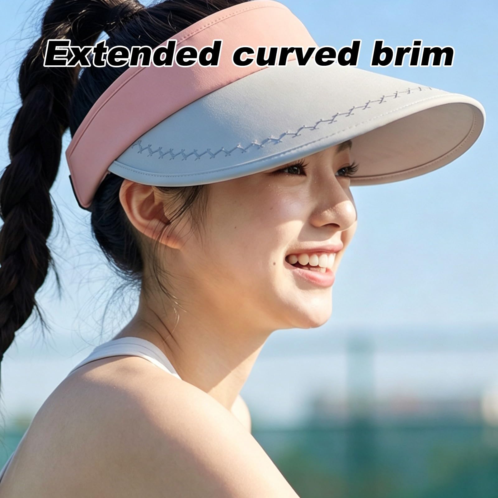 Visera de Tenis Ligera y Transpirable, Visera for Deportes de Verano y Golf, Tamaño Ajustable