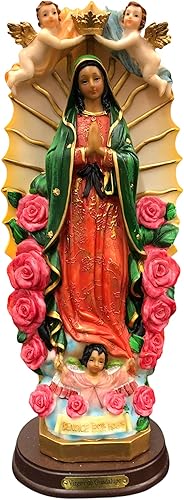 Gigi's Classy Kids Nuestra Señora de Guadalupe Querubines 12 Pulgadas Estatua Figurita Virgen Guadalupe Estatua Figura Imagen