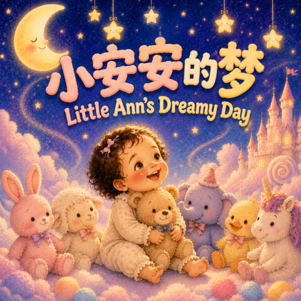Little Ann’s Dreamy Day 小安安的梦: A Bilingual Dreamy Bedtime Nursery Rhyme for Babies and Toddlers in English, Chinese, & Pinyin! (English-Chinese Bilingual Kids' Books)