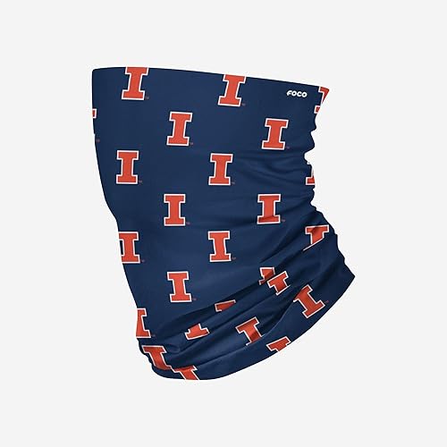 Miniatura 13 de FOCO NCAA unisex-adult Ncaa Team Logo Neck Gaiter Multiuse Logotipo grande.,Mini logotipo impreso.,Vacaciones en bloque ocupado,Hibisco