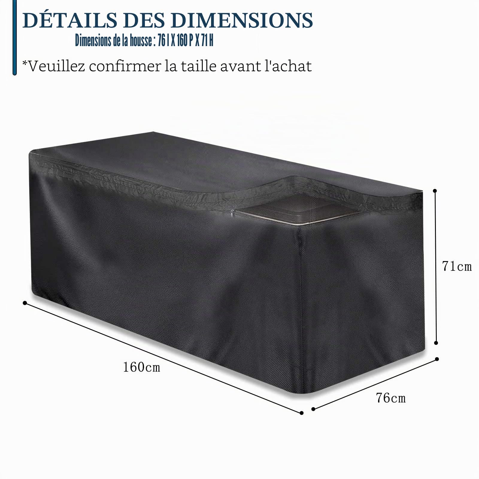 Schleuder Housse Coffre de Rangement Exterieur, Tissu Oxford 420D Bâche Coffre Rangement Jardin Exterieur, Housse Imperméable, Résistant à L'hiver, Résistant Aux UV