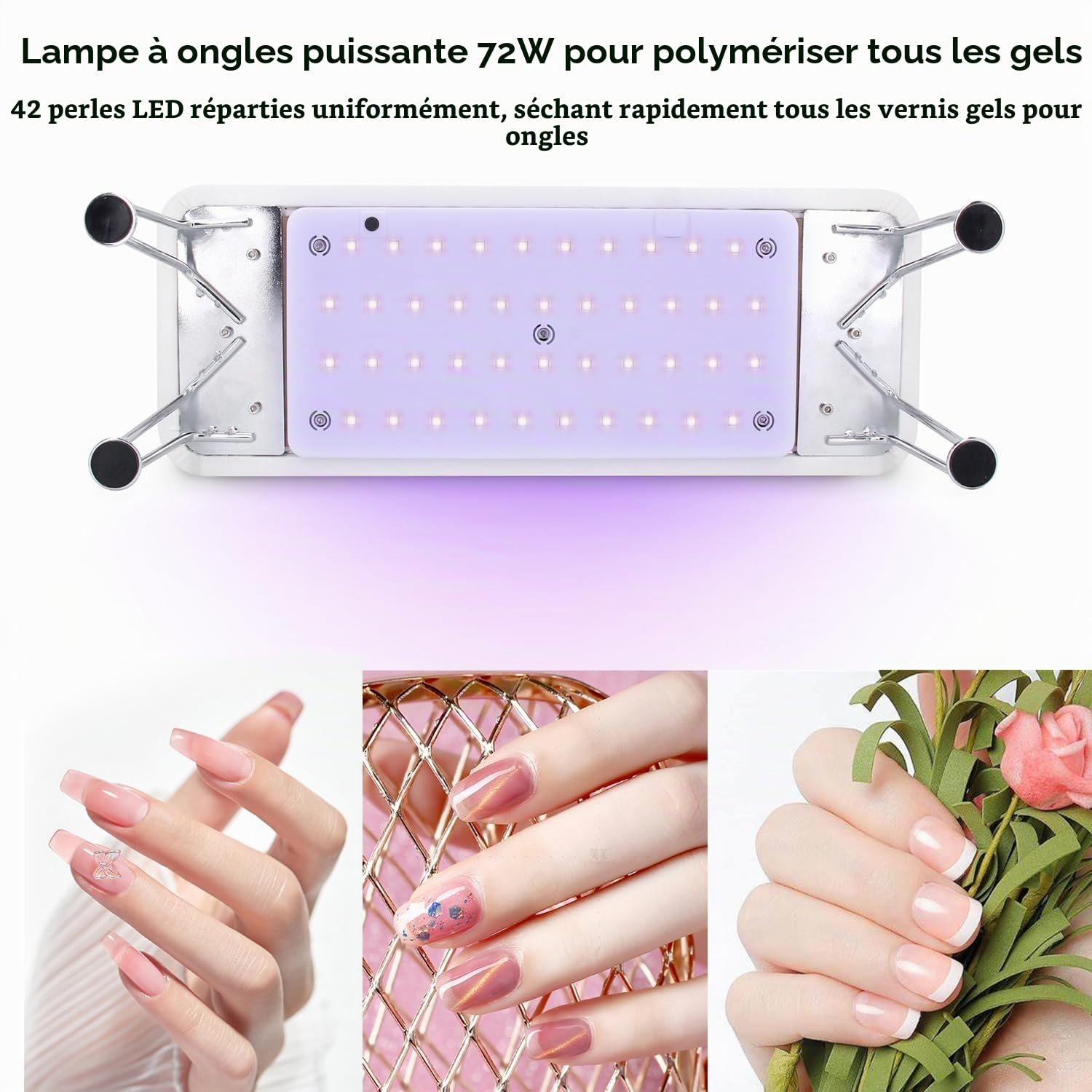 Coussins Repose Main Manucure 2 en 1,Repose-Bras à Ongles avec lampe à Ongles,Repose-Mains à Ongles Antidérapant pour les Mains et les Pieds Utilisation de Salon D'ongle