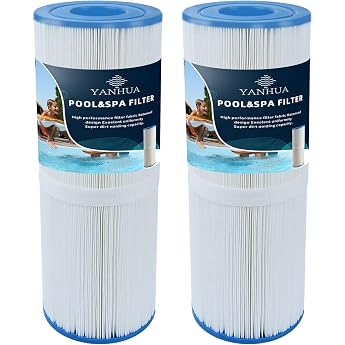 YANHUA Spa Filter for Whirlpool Filter Replacement for PRB50-IN Unicel C-4950 Filbur FC-2390 Darlly SC706 for 50 sq.m. Whirlpool Filter Cartridge PRB50-2PCS