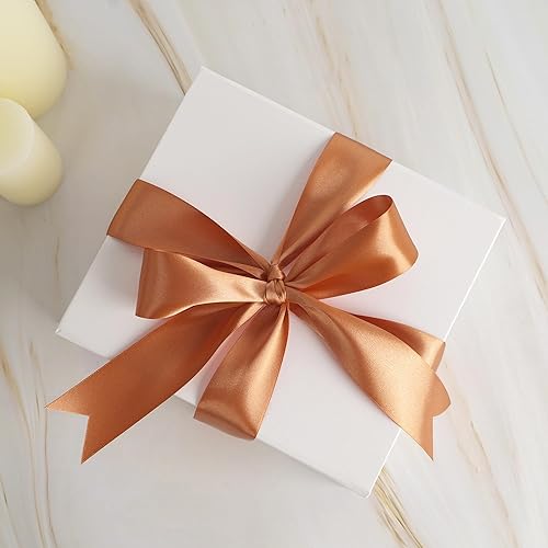 Vista 645 de MEEDEE Orange Satin Ribbon - 1.5 inch Double Faced Satin Ribbon, 50 Yards - Neon Tangerine - For Christmas, Thanksgiving, Halloween, Weddings