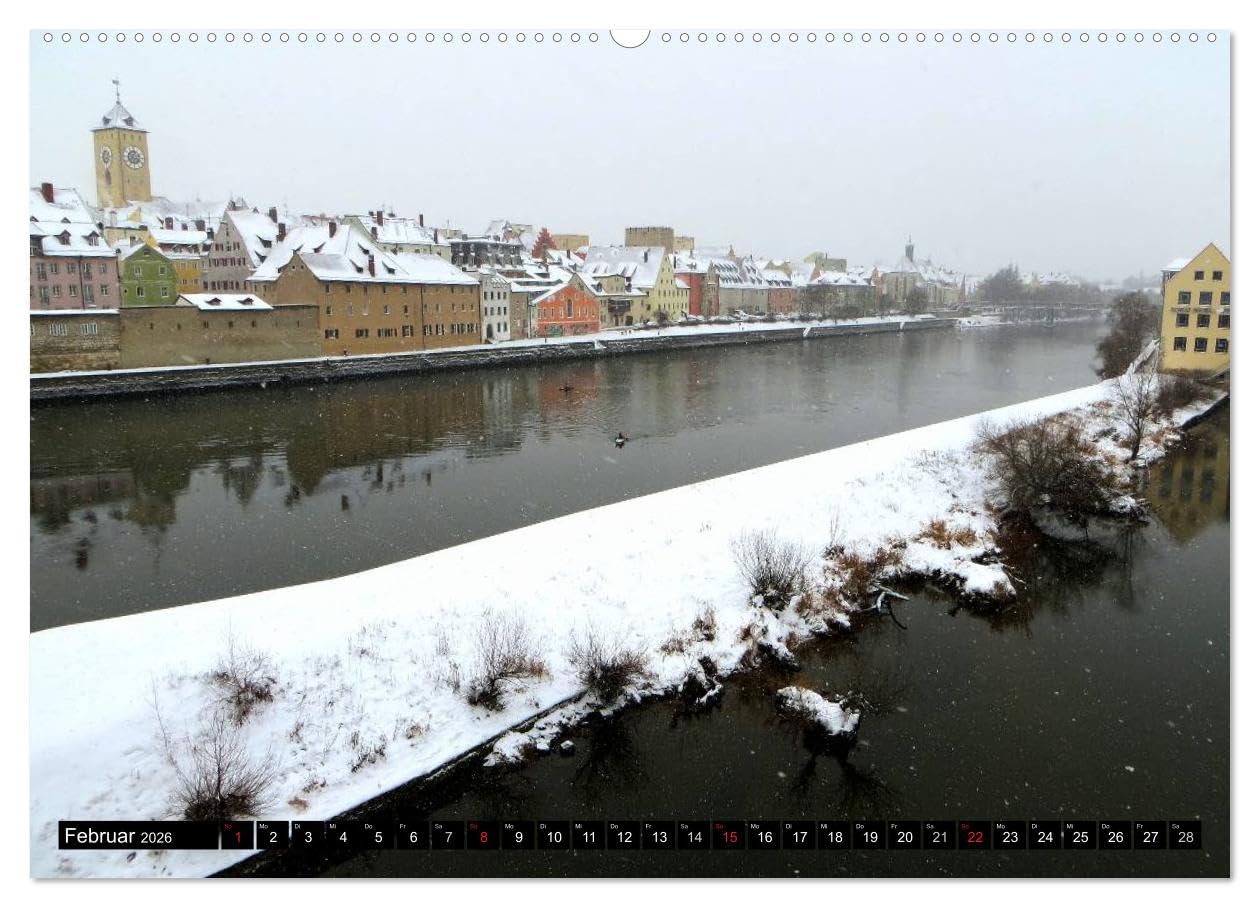 Regensburg erleben (Wandkalender 2026 DIN A2 quer), CALVENDO Monatskalender: Faszinierende Ansichten einer historischen Stadt (CALVENDO Orte)