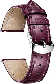 BINLUN Genuine Calfskin Replacement Leather Watch Strap Multicolor Waterproof for Men Women(12mm,14mm,16mm,17mm,18mm,19mm,20mm,21mm,22mm,23mm,24mm)