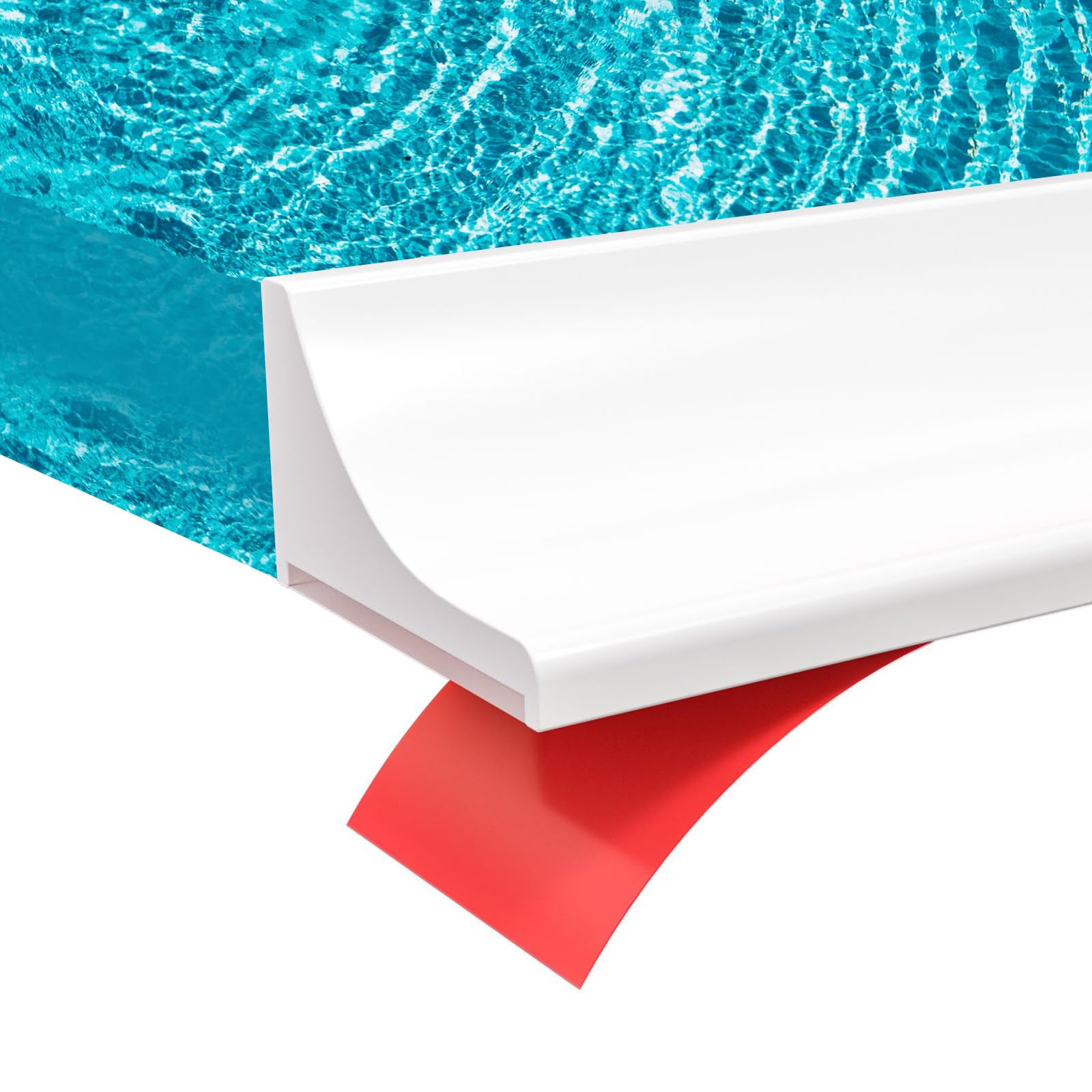 3ft/5ft/6ft/8ft10ft Collapsible Shower Threshold Water Dam Water Barrier for Shower and Water Stopper Keeps Water Inside Water Threshold for Wet and