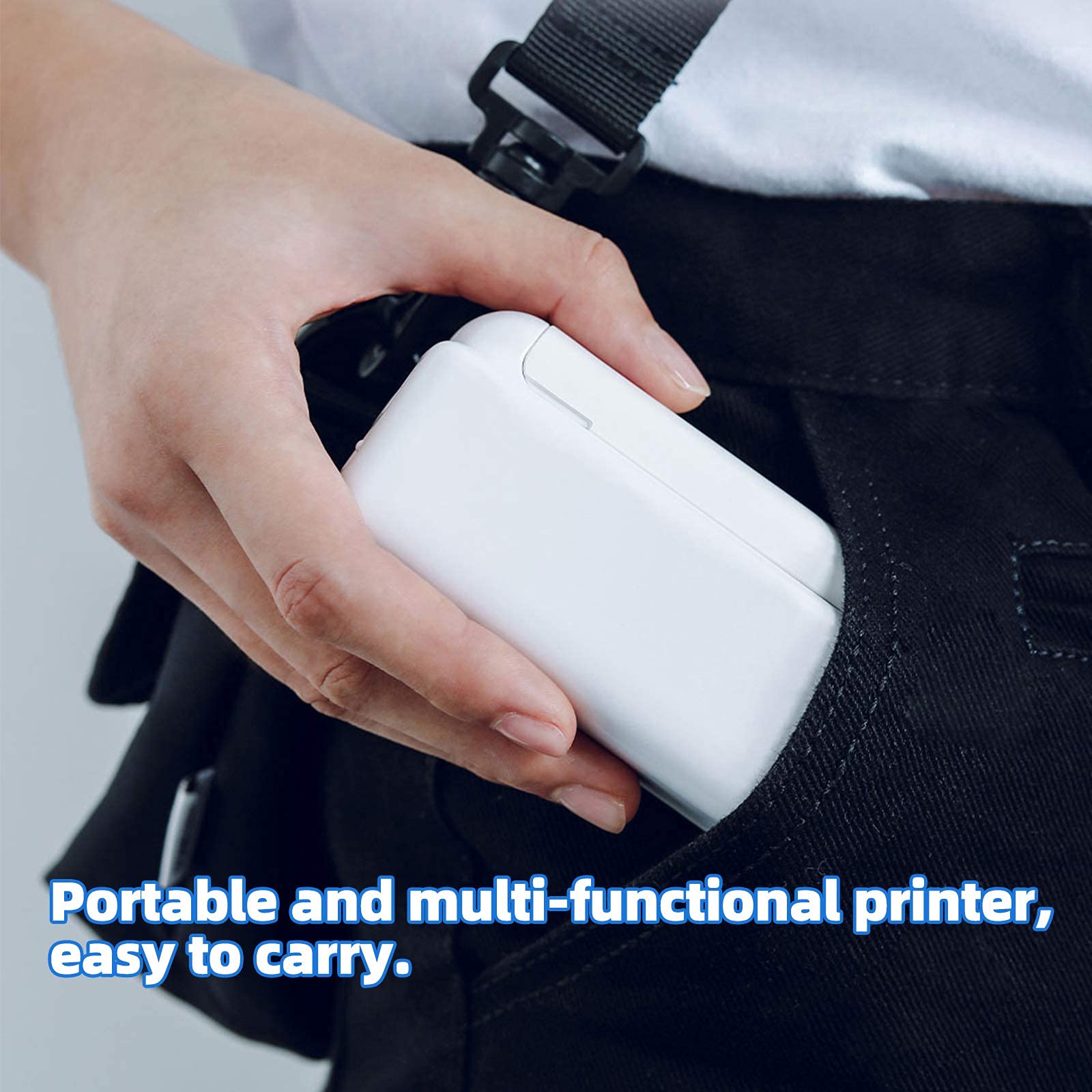 Impresora Mano Printpods Mini Impresora Tatuaje inyección Tinta portátil Cartucho Tinta Soporte conexión WiFi