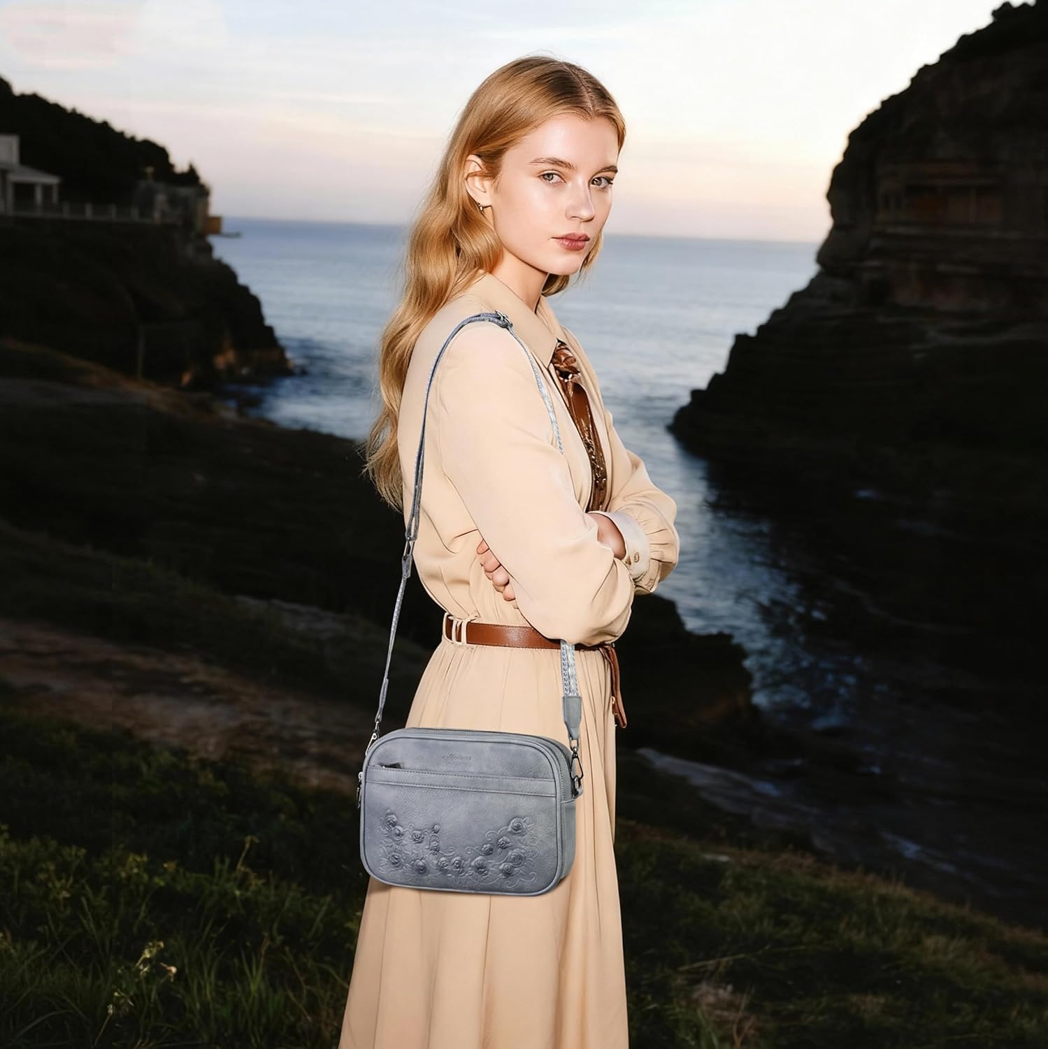 MEITRUE Crossbody Purse for Women Vegan Leather Small Crossbody Bags with Adjustable Strap Multiple Pockets Shoulder Handbags - Image 2